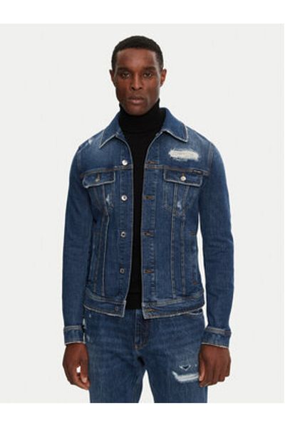 Dolce&Gabbana Dolce & Gabbana Jachetă din denim pentru bărbați G9VZ8D G8LN5 Bleumarin