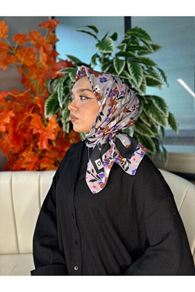 Oxygen Scarfs Pamučni svileni šal sa prolećnim uzorkom - 13001