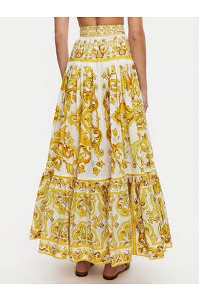 Dolce&Gabbana Dolce & Gabbana Fustă Maxi pentru Femei F4CX0T HH5A5 Galben