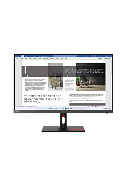 LENOVO 27" ThinkVision S27i-30 63DFKAT4TK IPS 100 Hz 4ms HDMI VGA Monitör