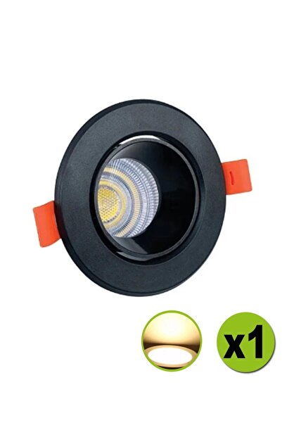 ŞANLED 6w Sıva Altı Oynar Başlık Gu10 Siyah Kasa Gün Işığı Led Spot Lamba-1 Adet