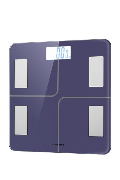 Lawazim Digital Personal Scale with Bluetooth – LED Smart Body Fat Scale, 13 Metrics, APP Sync