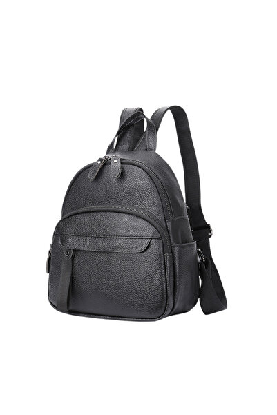 Busy Lady&Gentleman Rucsac de damă Grace, piele naturală, negru