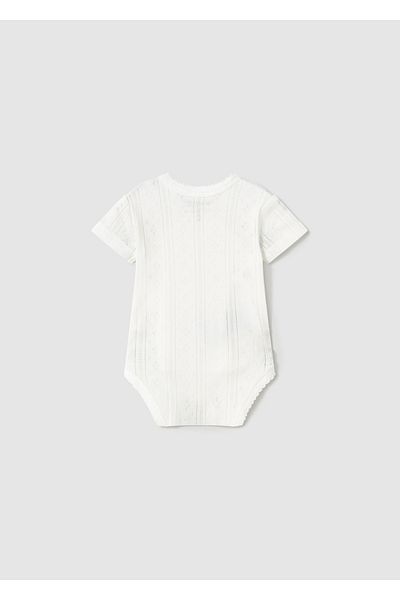MAYORAL Baby Girl Short Sleeve Bodysuit White 1746