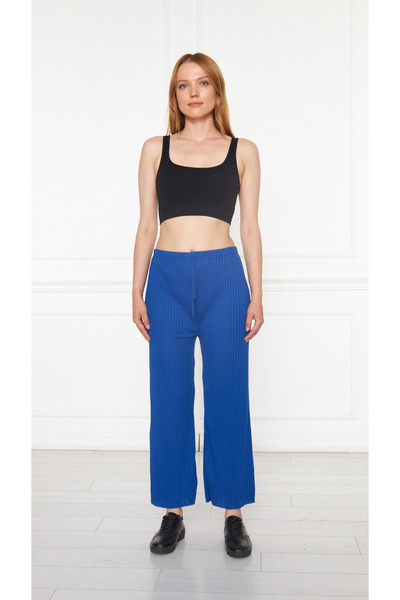 Asel 3 τεμαχίων Μαύρο - Γκρι - Γυναικείο κοτλέ άνετο παντελόνι & αθλητική φόρμα σε Navy Blue, Casual Comfortable Home Πυτζάμες