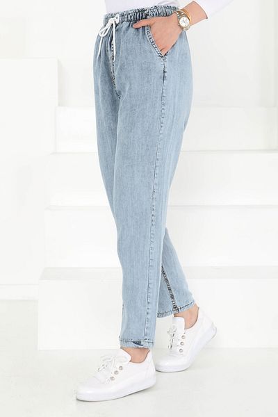 TOFİSA Fine Textured Jeans Light Blue - 27163