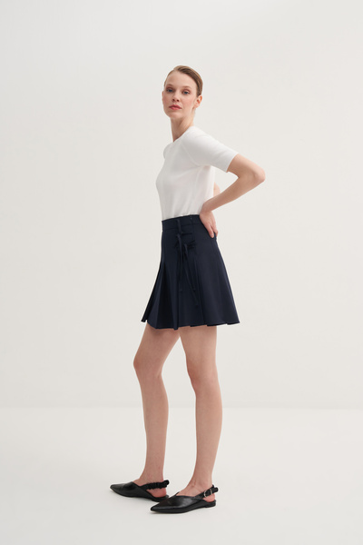 Jorbinol Fiyonk Detaylı Pileli Etek