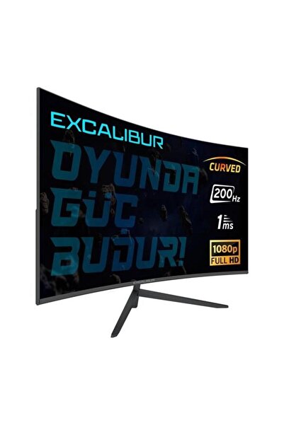 Arey EXCALIBUR 27" VA E27FHD-G 1MS 200Hz HDMI-DP Kavisli Gaming Monitör (1920...
