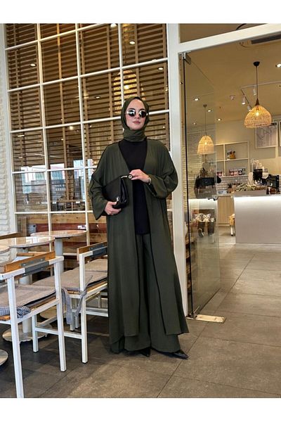 NS Moda Hijab Dream Suit Khaki Model-540