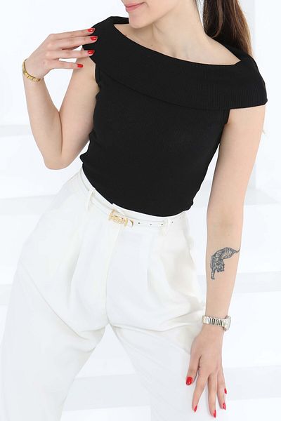 TOFİSA Madonna Collar Bady Black - 27138