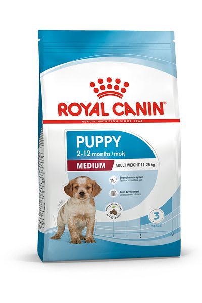 Royal Canin Puppy Dry Dog Food for Medium Breeds 4kg
