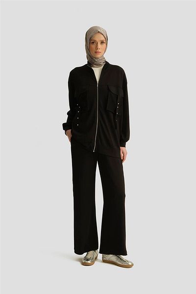 Armine Mesh Detailed Jacket 25Yd4237-1 Black