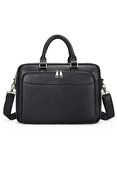 Busy Lady&Gentleman Laptop Briefcase 15.6 Inch, Prestige, Genuine Leather, Business Design