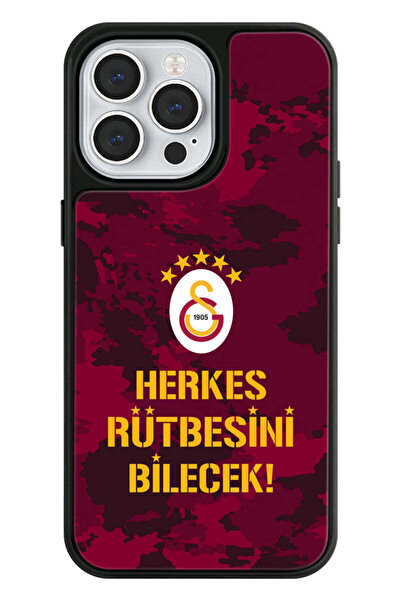 Galatasaray iPhone 14 Pro Max Uyumlu Galatasaray 5 Yıldız Rütbe Lisanslı Tele...