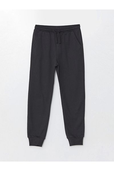 LC Waikiki Lcw Kids Anthracite Boys' Jogger Sweatpants with Elastic Waistband