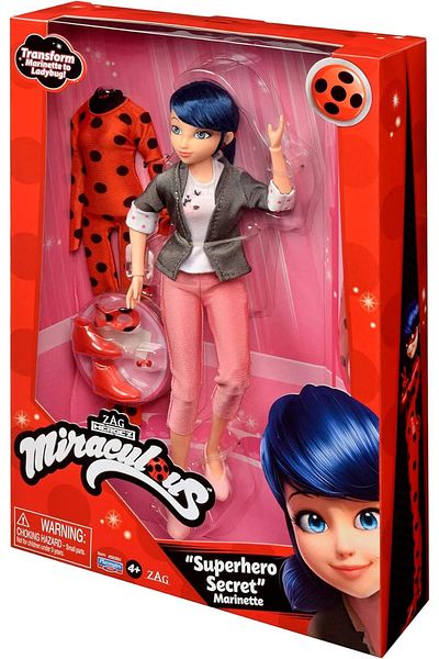 Miraculous Miraculous Ladybug Doll - Marinette with change of clothes, 30 cm