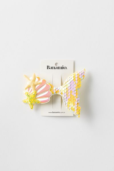Banamio Блестяща пайетирана катарама с рибки и стриди