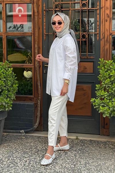 Kayra Tunic Ka-B25-21133 White
