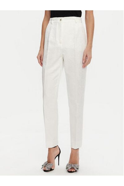 Dolce&Gabbana dolce gabbana Women's Fabric Trousers FTAM2T FJTBV White