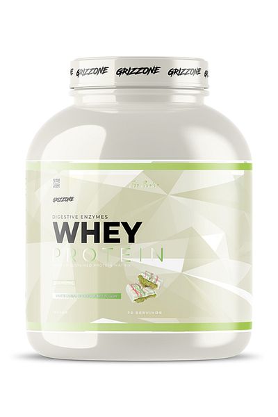 GRIZZONE Grızzy Whey Protein 1800 Gr 72 Servings (White Dubai Chocolate Flavored)