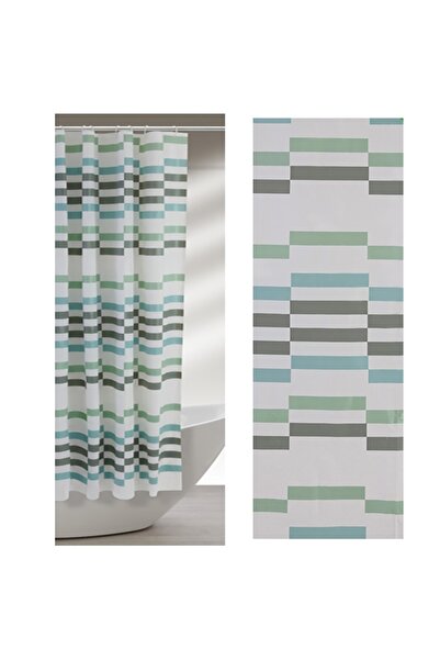 Italbox Perdea de duș Feridras, vinil, linii colorate, 180x200 cm