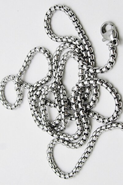 Takı Dükkanı نموذج رياضي للرجال سلسلة فولاذية رفيعة 2 مم 55 سم eck08