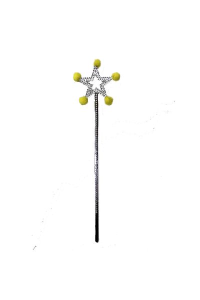 Findit Star Fairy Wand Magic Wand with Yellow Pompom (2818)