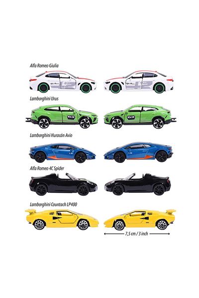 AC BOX 212053178 Majorette Dream Italy Car 5 Pieces
