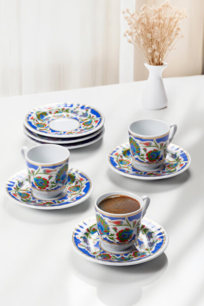 Güral Porselen طقم قهوة تركية جورال سديف طقم قهوة تركية