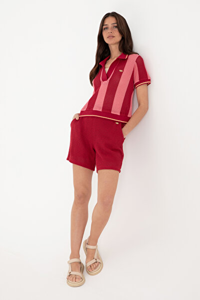 U.S. Polo Assn. Women's Cherry Knitted Shorts 50299894 -Vr223