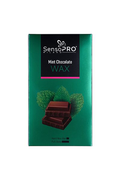 SensoPRO Milano Mint Chocolate Elastic Hair Removal Wax, 400g