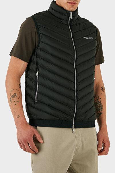 Armani Exchange Regular Fit down Filling Stand Collar Puffer Vest Men's Vest 8Nzq52 Znw3Z Mb066