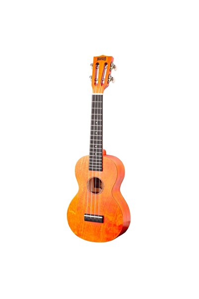 Mahalo Ml2os Set Ukulele Concert, Finisaj Portocaliu Orange Sunset, 3 Pene, Husa