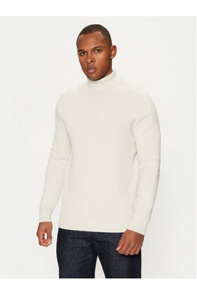 s.Oliver s oliver Men's Turtleneck 10.3.11.17.170.2152195 Ecru