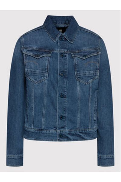 G-STAR RAW Geacă de damă din denim G-Star Raw D20051 C911 Bleumarin