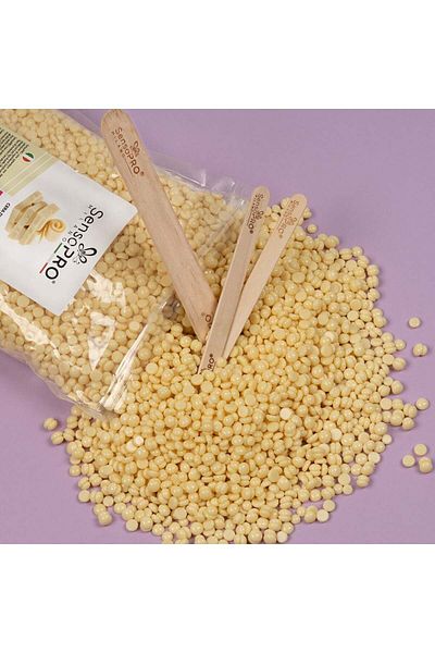 SensoPRO Milano White Chocolate Elastic Depilatory Wax Granules, 500g