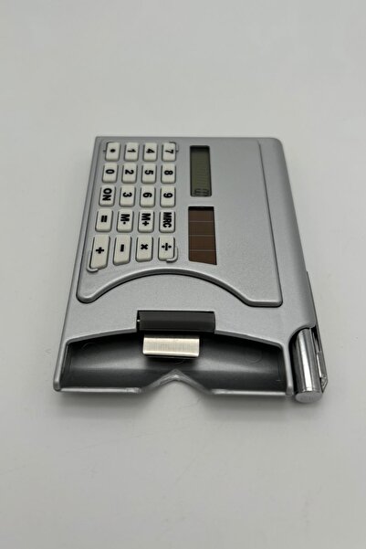 Depolife 1000 Adet Taşınabilir Hesap Makinesi Güneş Enerjili Kartvizitlik Tükenmez Kalem Cep Tipi Calculator