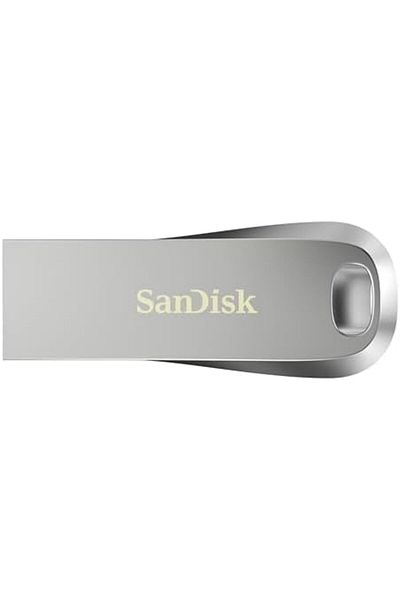 SanDisk محرك أقراص فلاش USB 3.2 من الجيل الأول فائق الفخامة، فضي، SDCZ74-128G-G46