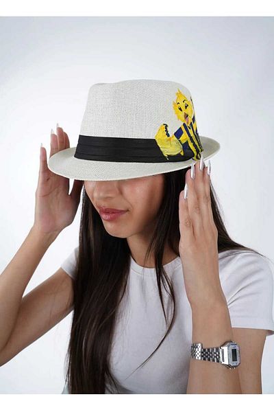 Do Tebe Καλοκαιρινό χειροποίητο καπέλο Fedora από ψάθινο ανεμιστήρα Προσαρμοσμένο σχέδιο