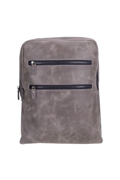 CPU ELEKTRONİK Hidden Castle Leather Backpack Antique Gray