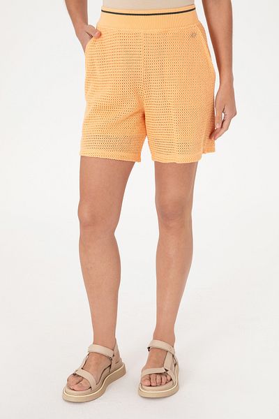 U.S. Polo Assn. Women's Orange Knitted Shorts 50299894 -Vr202
