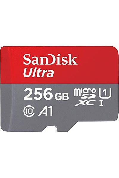 SanDisk بطاقة ذاكرة سانديسك ألترا مايكرو إس دي سعة ٢٥٦ جيجابايت UHS-I بسرعة ١٥٠ ميجابايت/ثانية - SDSQUAC-256G-GN6MN