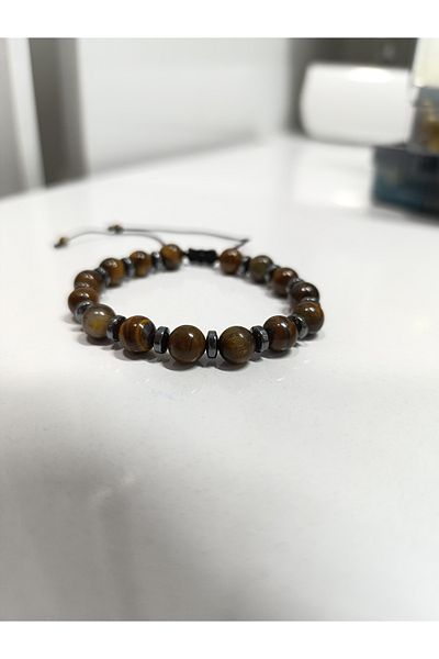 CessNova Certified 100% Original Tiger Eye Macrame Handcrafted Design Bracelet
