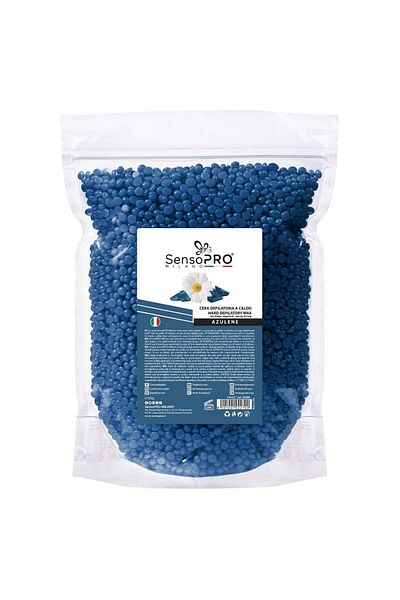 SensoPRO Milano Azulene Elastic Depilatory Wax Granules, 500g
