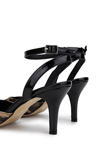 Tamer Tanca Women's Vegan Leopard Heeled Shoes