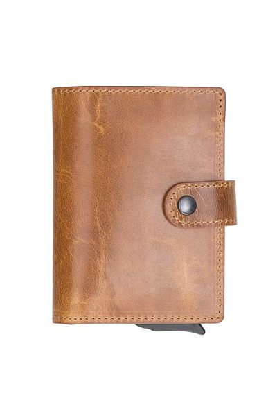 Enseb Palermo Leather Wallet with Card Holder Mechanism V18 Tan