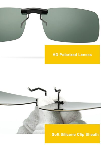 Belletti Polarized oversized sunglasses clip lightweight mechanism epk17