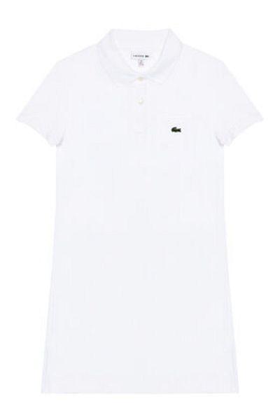 Lacoste Rochie casual Lacoste pentru fete EJ2816 albă