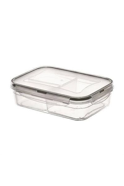 LiderGlobal 1 Liter Food Storage Container with 3 Compartments and Lockable Lid LC-510