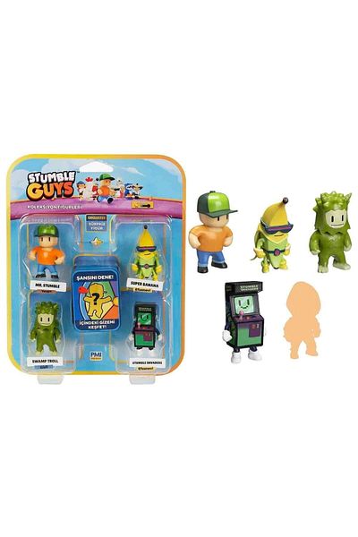 LiderGlobal Pmi Sg2240 Stumble Guys Figure Set 5Pcs -Necotoys